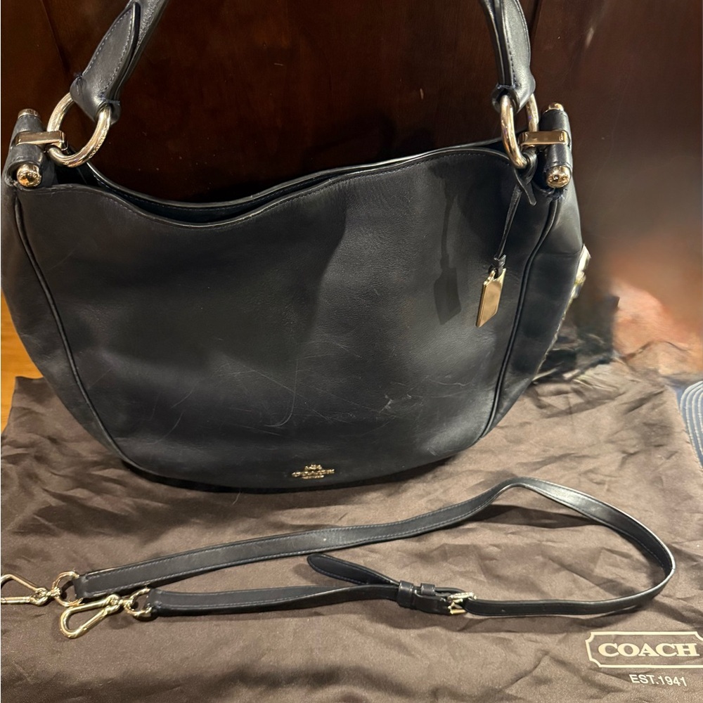 *PRE-OWNED* Coach 36026 Nomad Hobo In Glovetan Leather - Picture 3 of 13